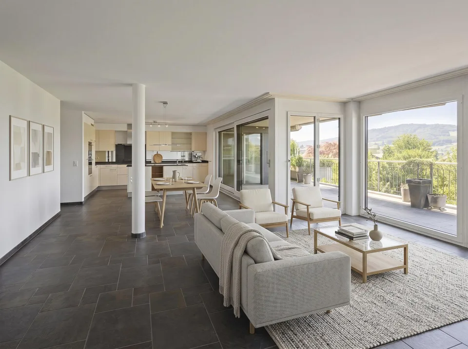 Grosszügige Wohnoase mit Weitsicht und Terrasse am Hallwilersee