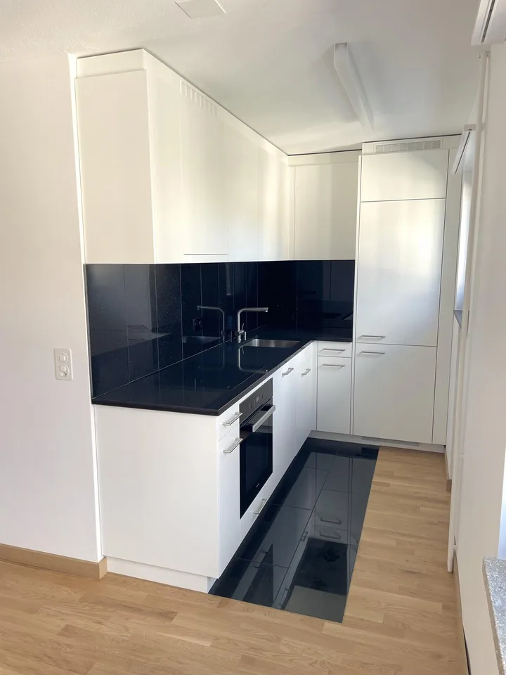 Frisch sanierte 3.5 Zimmer Wohnung mit Blick ins Grüne