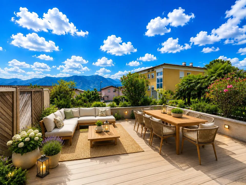 Spazioso e tranquillo appartamento 3,5 locali con giardino privato