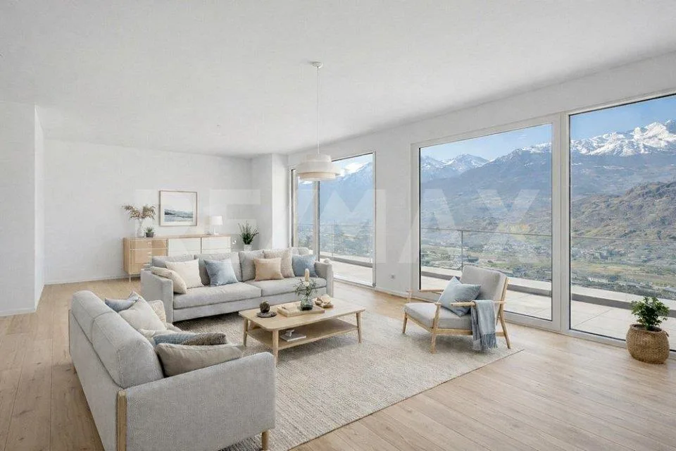 Neuf | 3.5p 91m² + terrasse 43m² | Vue vallée du Rhône — Hauteurs d...