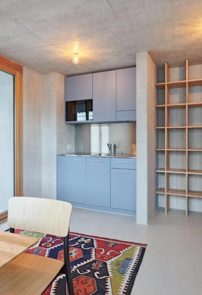 Einzimmerwohnung mit Villa zur Mitbenützung