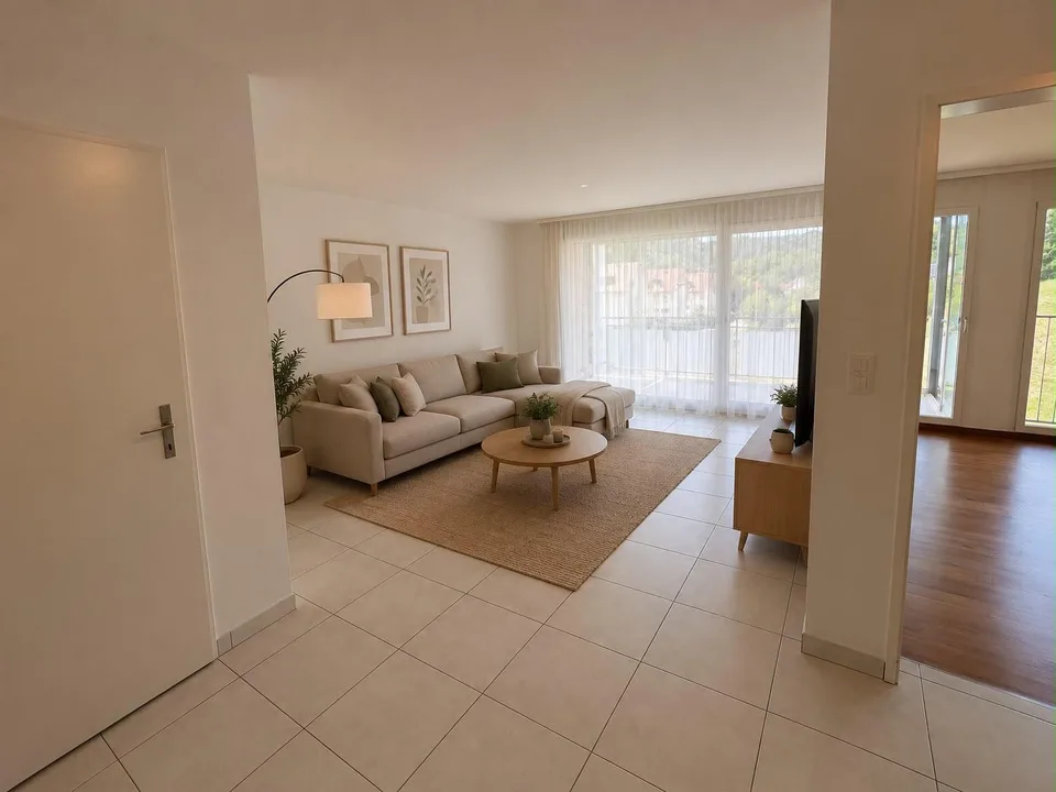 Attraktive 3,5 Zimmer-Wohung mit Sauna