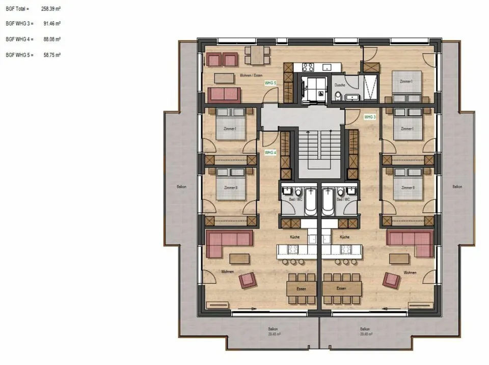 Alphubel Peak si proche du ciel. Nouveau bâtiment 2025. Avec balcon sud et est.