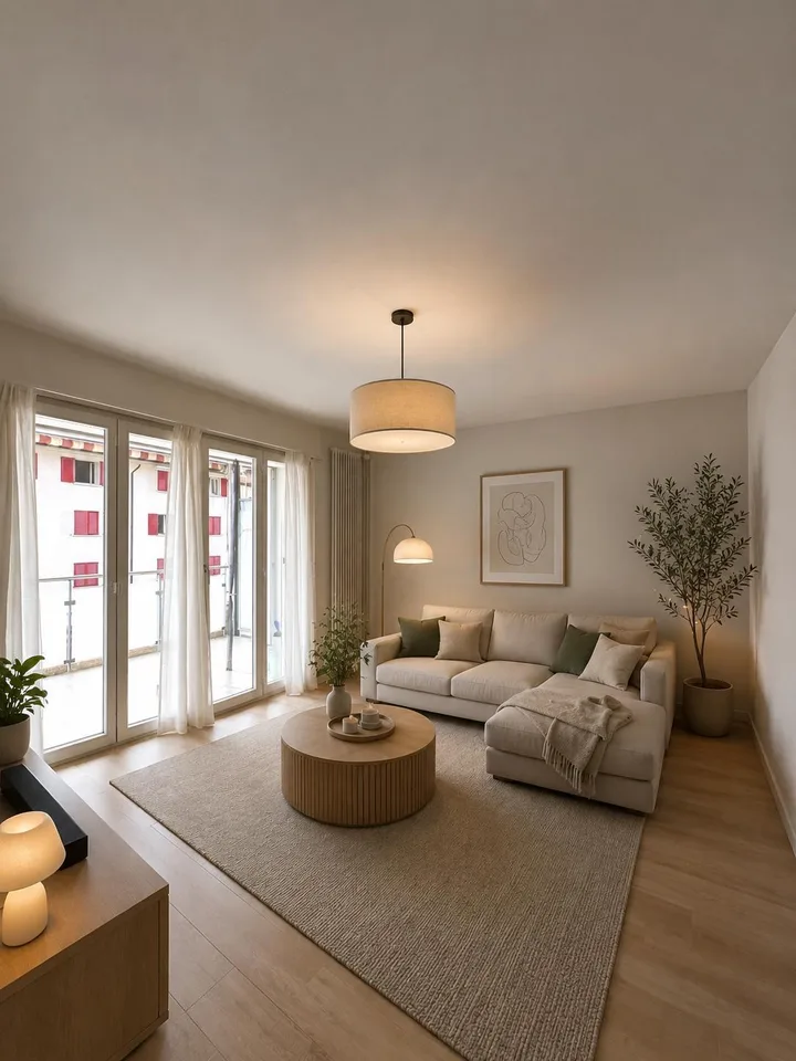 Appartement confortable 3 pièces avec balcon dans un quartier calme
