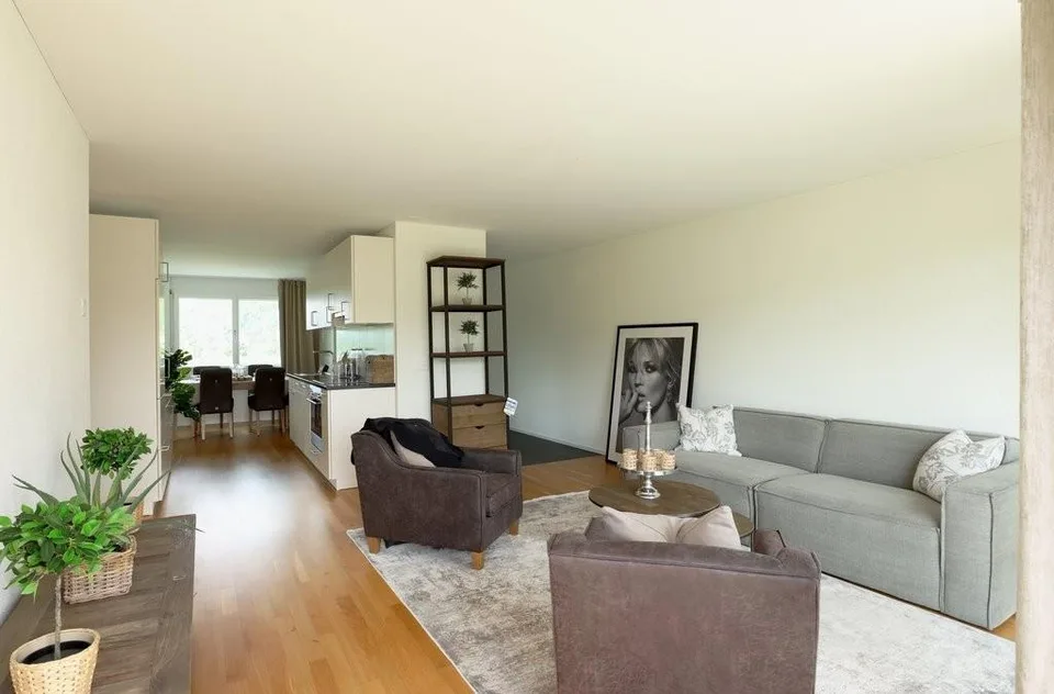 Appartement mansarde moderne avec tour de lavage privé