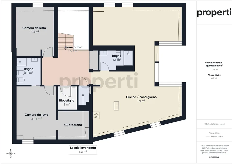 Exclusive 3.5-room penthouse in Biasca - Residence al Mulino – photo 16 of 17