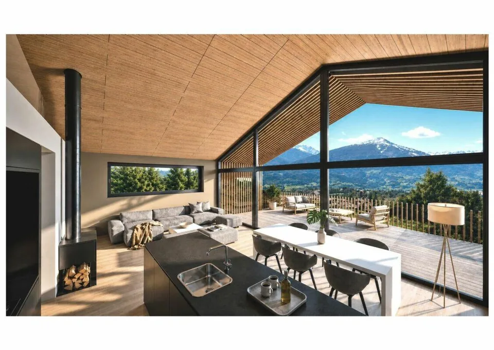 Villa mitoyenne de standing, avec mezzanine, à construire à Grimisuat