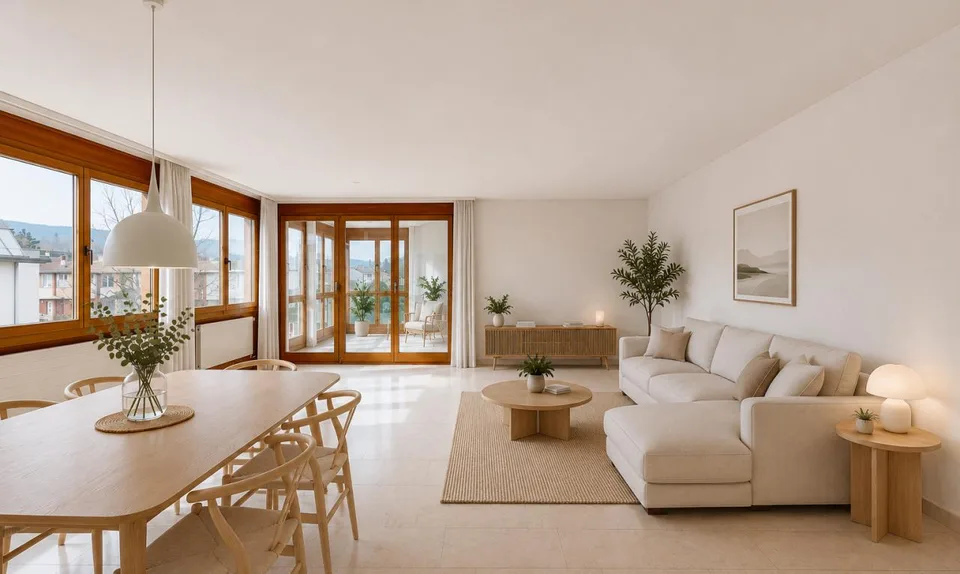 Elegant 4-room apartment with winter garden and parking space