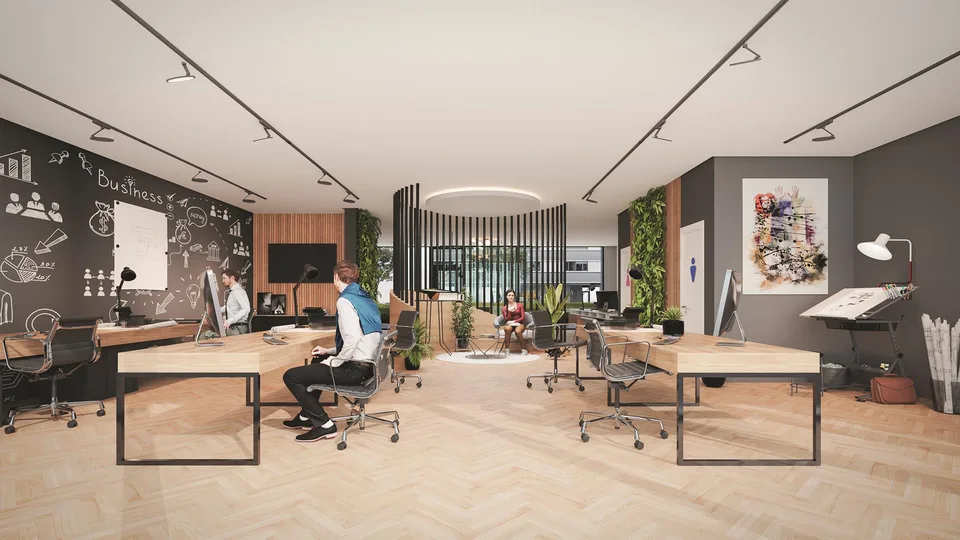 Bureau lumineux et moderne