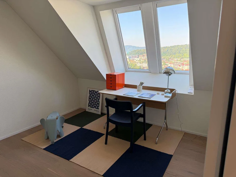 Einzigartige 3.5-Zimmer-Triplexwohnung im 25. OG mit urbanem Charme – Foto 7 von 11