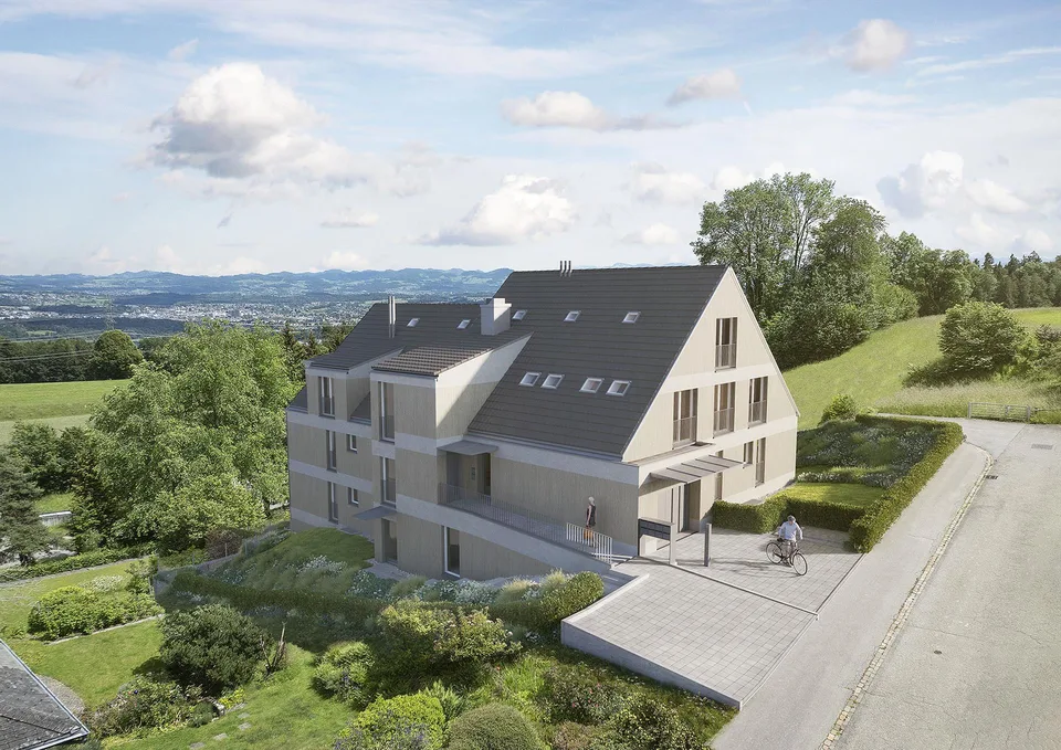 Nuovo grande appartamento mansardato di 5½ stanze con vista fantastica – foto 2 di 5