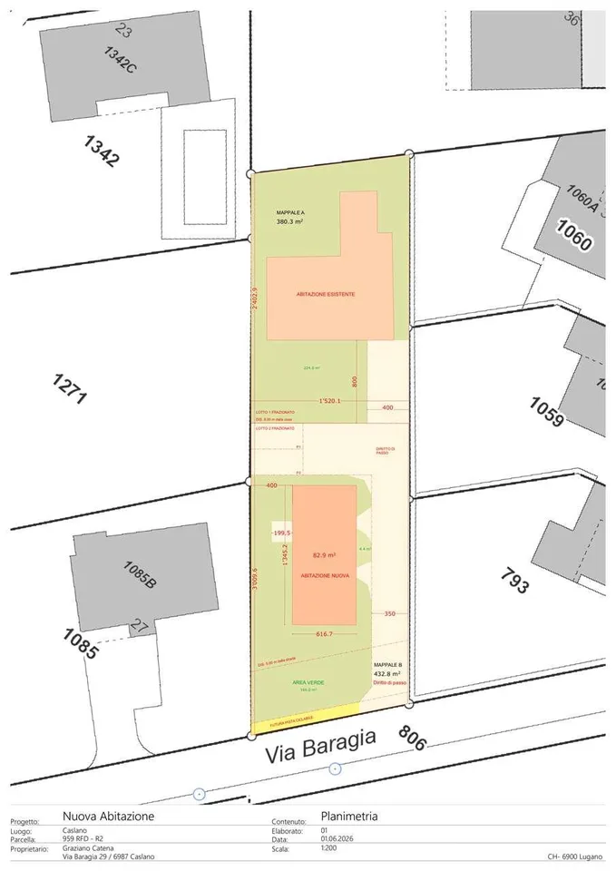 Terreno edificabile in vendita a Caslano