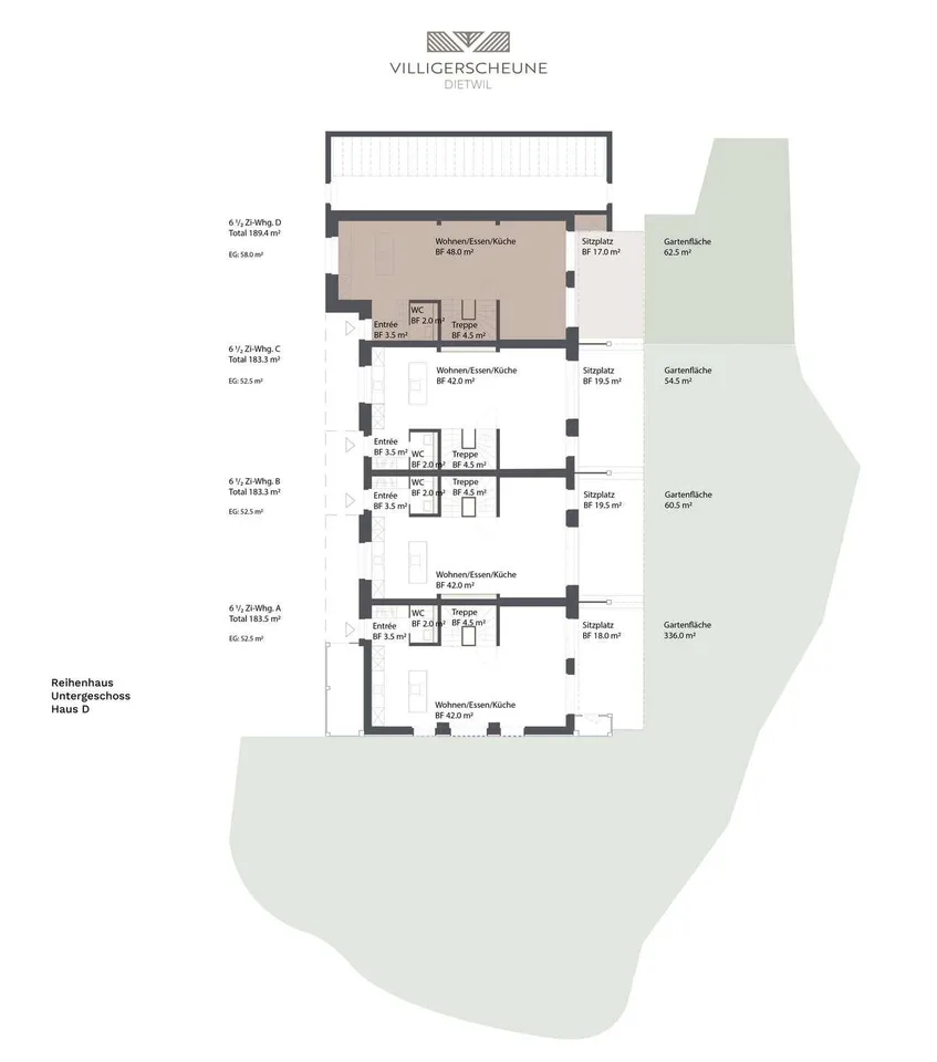 "Villigerscheune" 6.5 Zimmer Reiheneckhaus - Nord – Foto 8 von 12