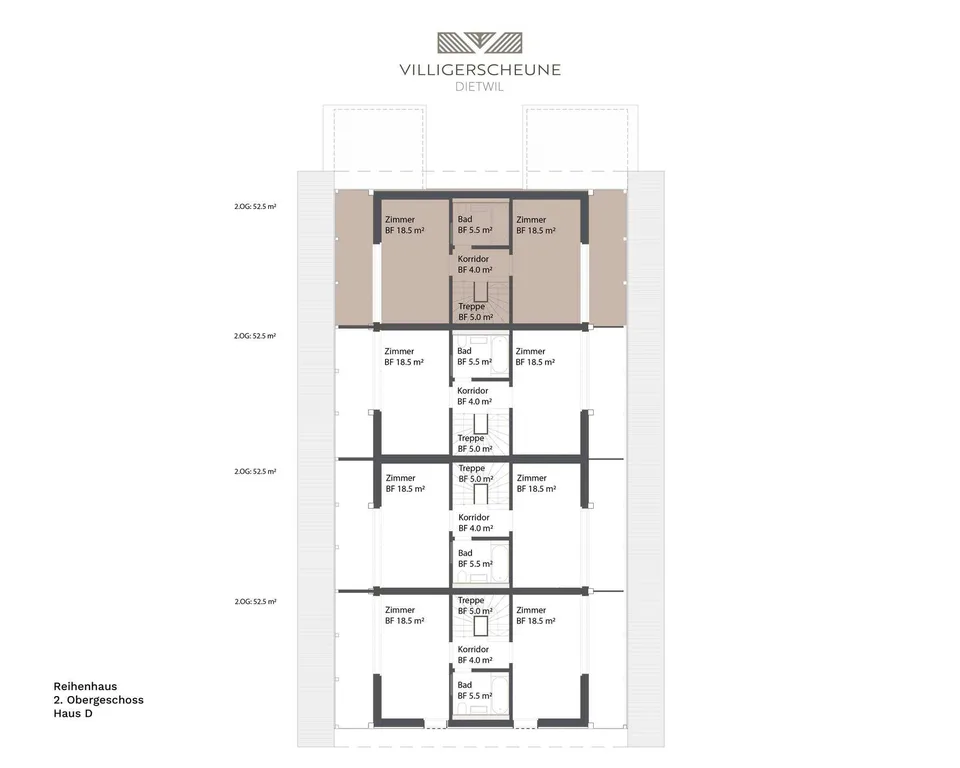 "Villigerscheune" 6.5 Zimmer Reiheneckhaus - Nord – Foto 10 von 12