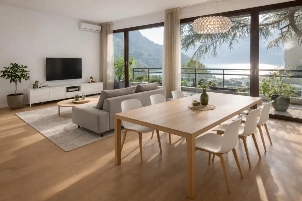 Splendido 3,5 in centro città con vista lago