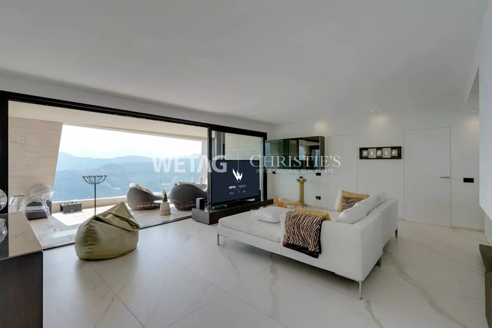 Appartamento penthouse moderno con vista spettacolare sul Lago di Lugano & giardino privato in vendita a Lugano-Vernate – foto 7 di 13