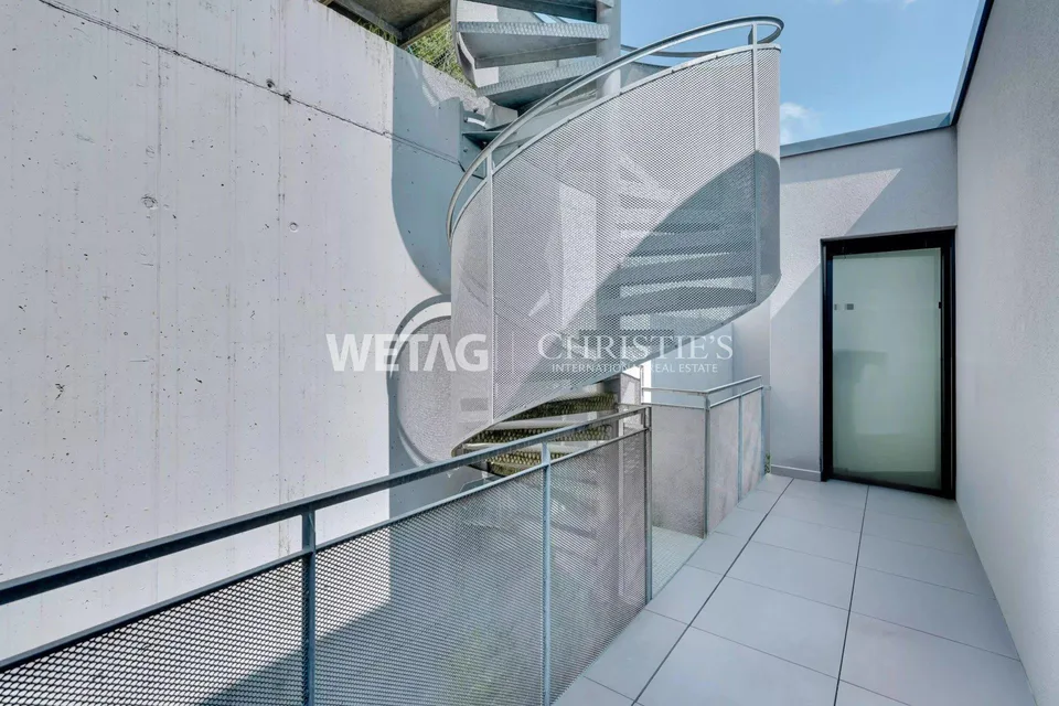 Appartamento penthouse moderno con vista spettacolare sul Lago di Lugano & giardino privato in vendita a Lugano-Vernate – foto 12 di 13