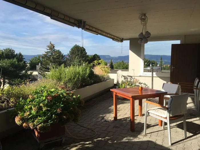 Wohnung an ruhiger Lage mit Aussicht in die Alpen
