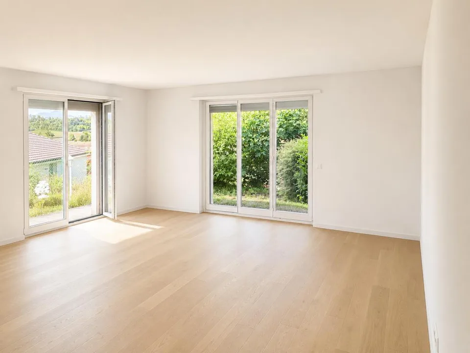Idyllisch gelegenes 6.5-Zimmer-Einfamilienhaus mit herrlicher Sicht ins Grüne und guter Verkehrsanbindung
