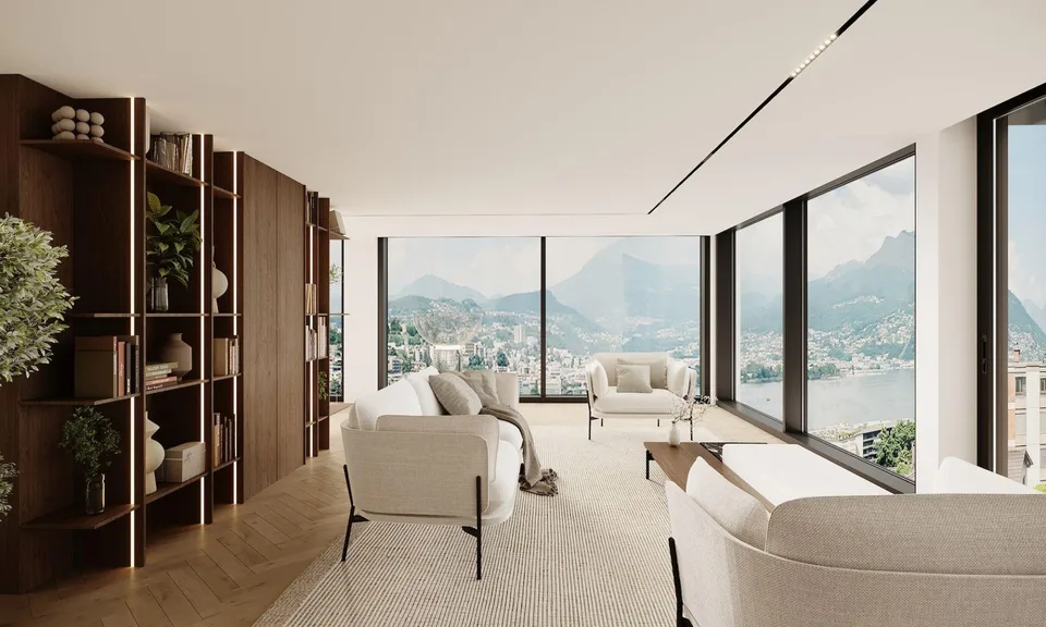 Penthouse mit atemberaubendem Panoramablick und Seeblick | Attico c...