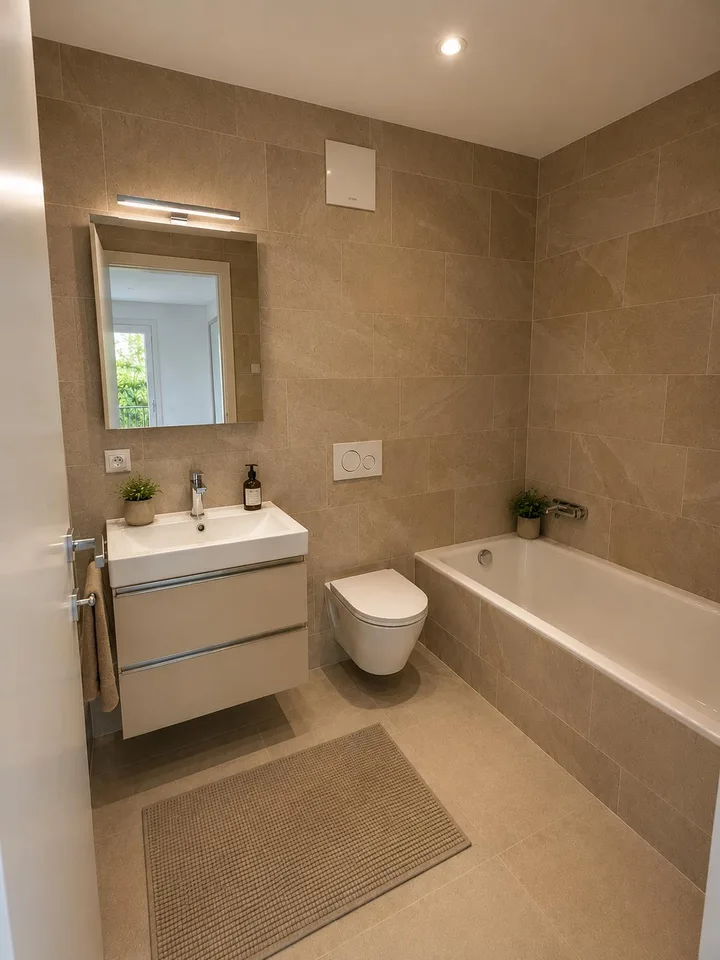 Air conditioning, modern, 4.5 rooms in new building