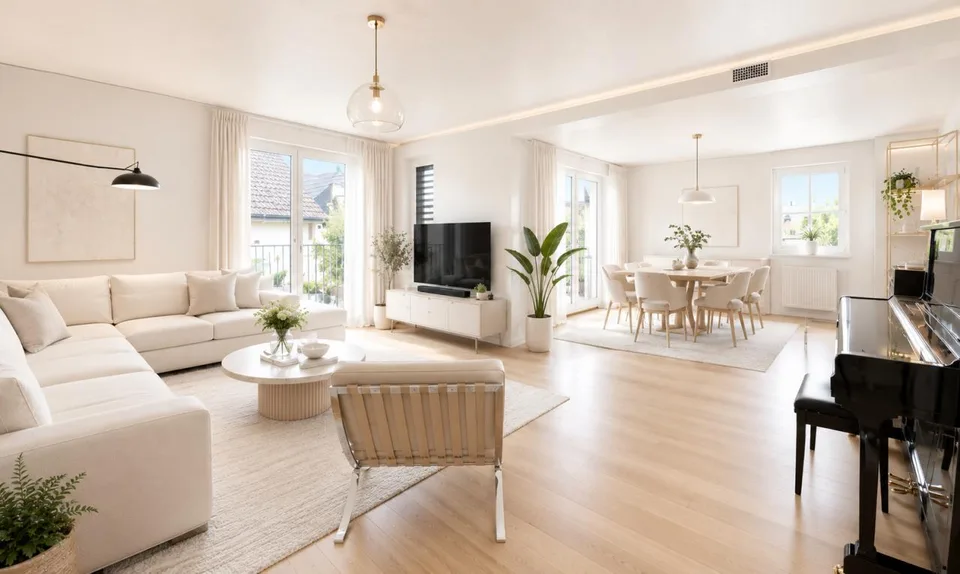Stilvolle 3.5-Zimmer-Wohnung mit Balkon in MINERGIE-Überbauung