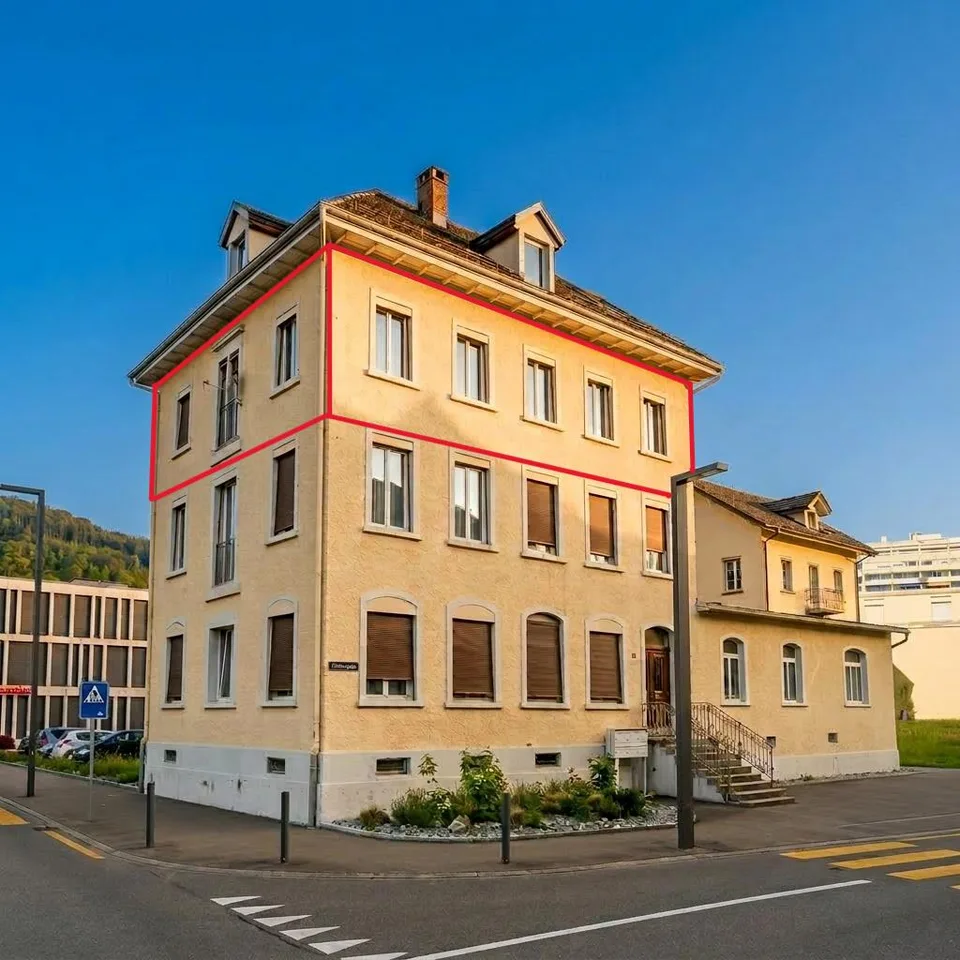 4-Zimmer-Wohnung mit Kamin & charmantem Ausbau