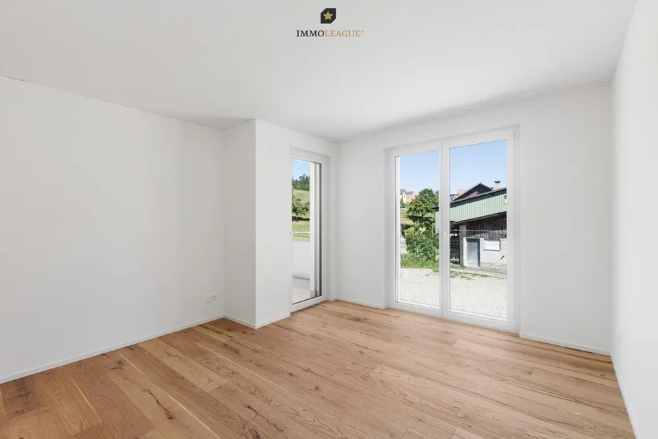 Hochwertiges, ruhiges Wohnen mit unverbaubarer Aussicht.