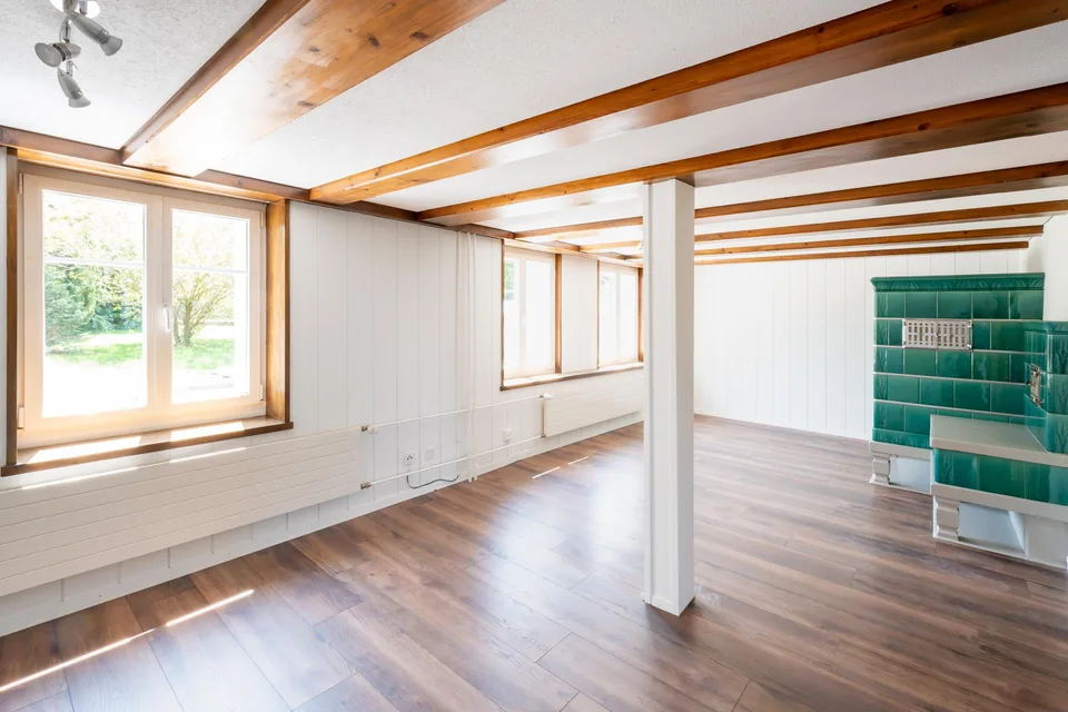Bauernhaus mit Scheune, Stall und Weideparzelle