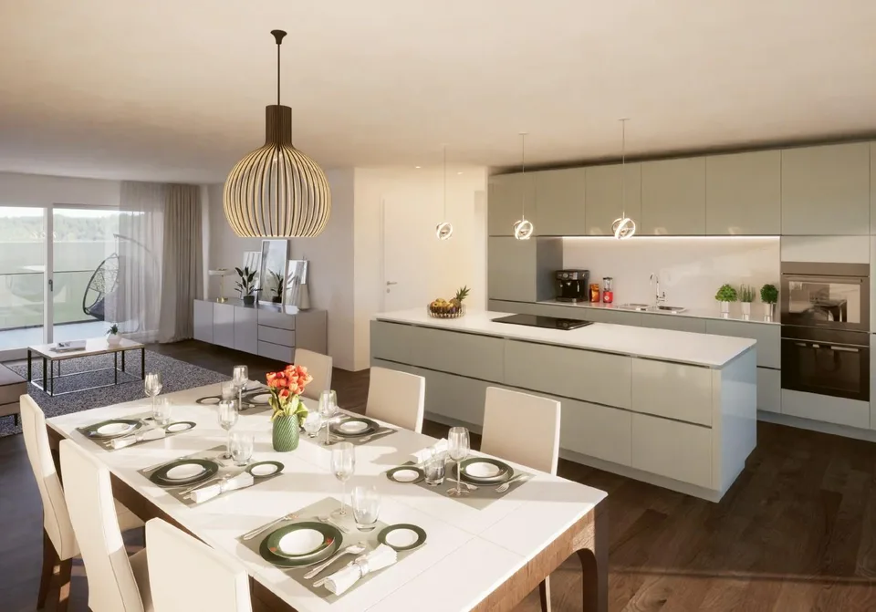 Neubau 5.5-Zimmer-Wohnung mit Seesicht, 140 m², 1. Stock