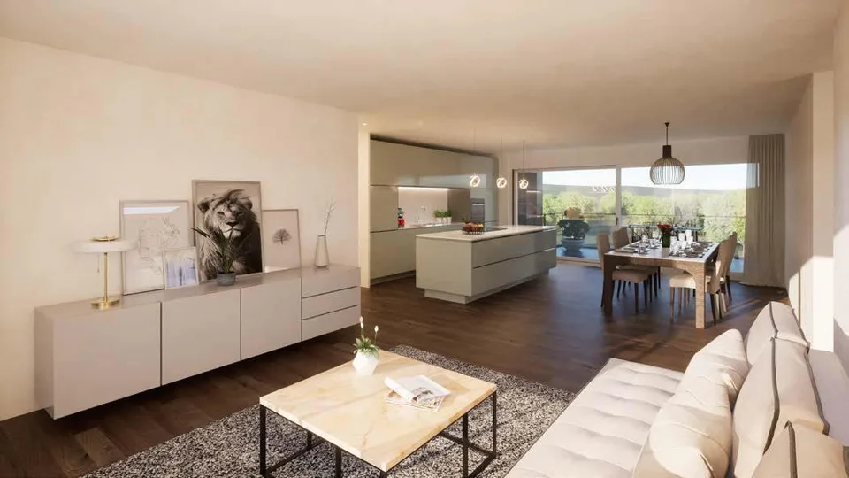 Neubau 5.5-Zimmer-Wohnung mit Seesicht, 140 m², 1. Stock