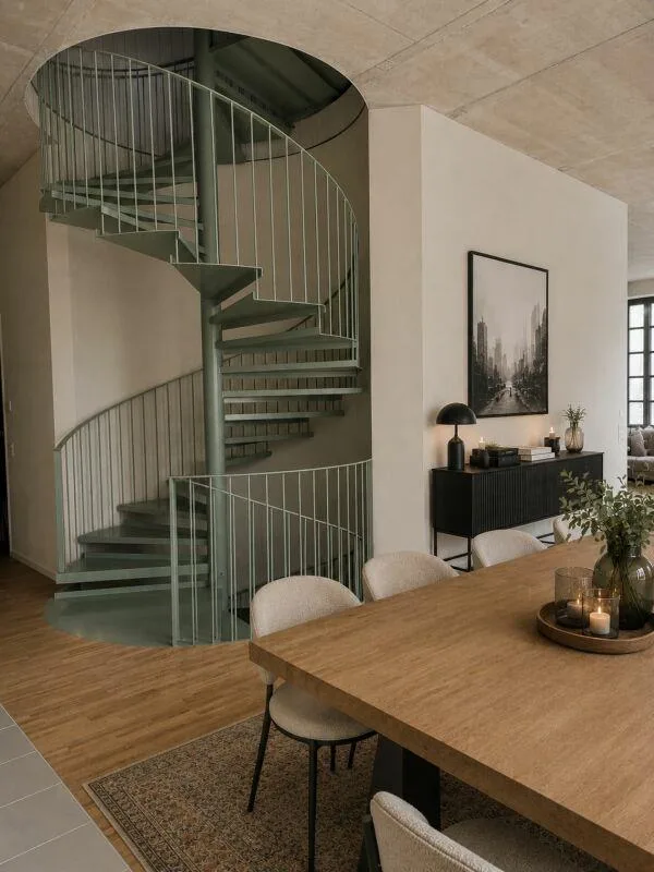 Einzigartige Loftwohnung mit Bogenfenster und Dachterrasse