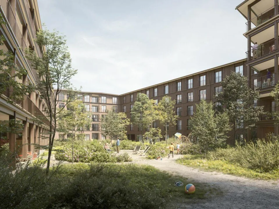 Aeschbachquartier Aarau - Hofhaus: Appartamento 2.5 locali spazioso con terrazza