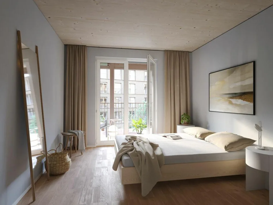 Aeschbachquartier Aarau - Hofhaus: Appartamento 2.5 locali spazioso con terrazza