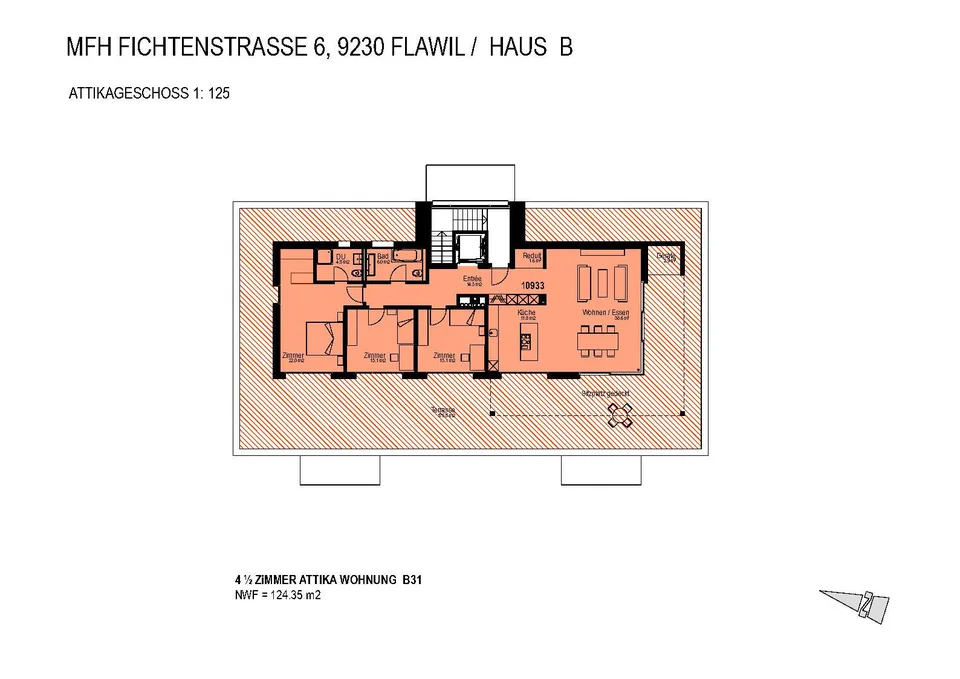 Exklusives Attikawohnen: 4.5-Zimmer-Traum mit 175 m² Rundum-Dachter... – foto 12 di 14