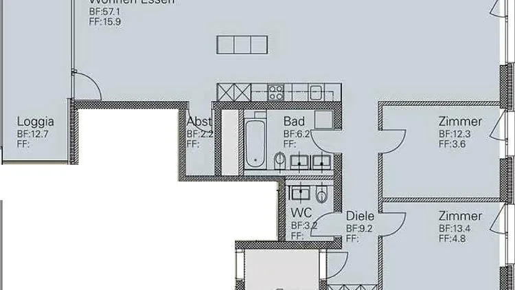 3½ ZI-WOHNUNG IN SCHLIEREN (ZH), MÖBLIERT, TEMPORÄR – Foto 18 von 18