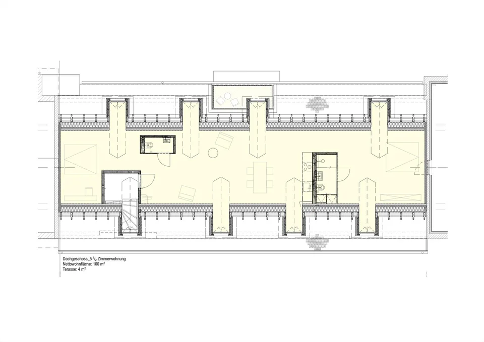 Einzigartige Dachgeschosswohnung mit Charme im Zentrum von Zug