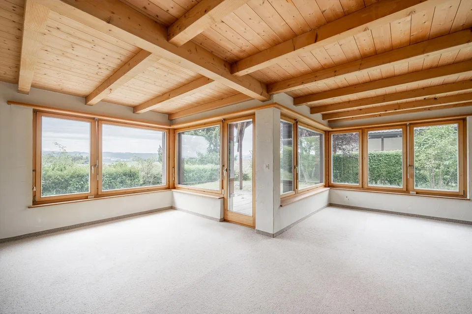 Maison individuelle avec vue lointaine