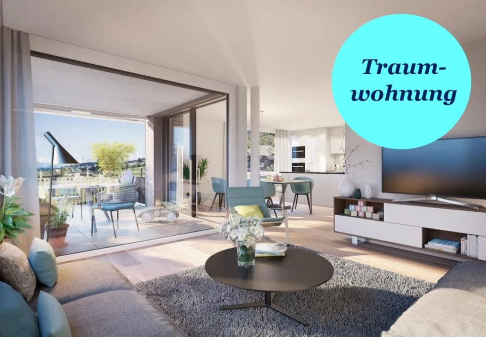 Sonnige und moderne 3.5-Zimmerwohnung im Freiamt