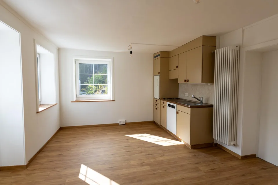 Renoviertes, helles 1-Zi Studio, zentrale Lage mit Gartensitzplatz