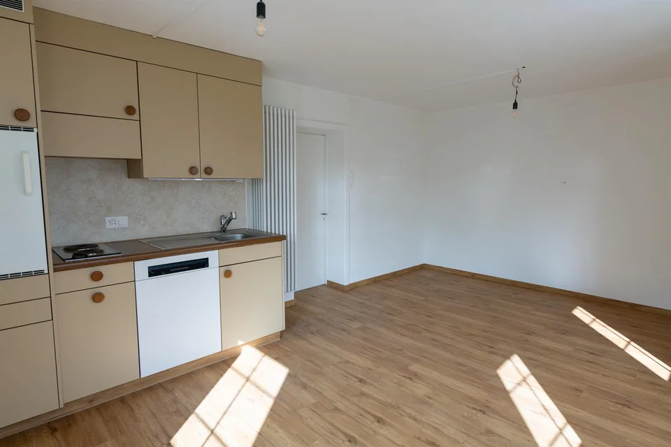 Renoviertes, helles 1-Zi Studio, zentrale Lage mit Gartensitzplatz