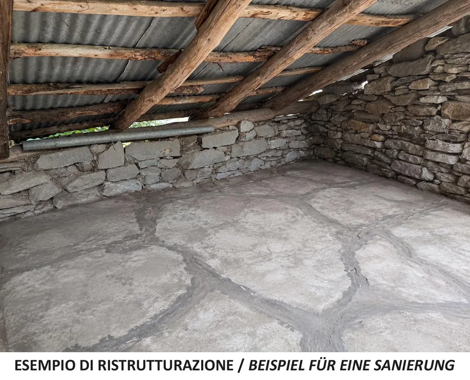 Lavizzara -Tal, Rustico zum vollständigen Renovieren