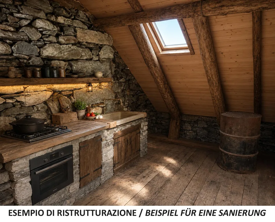 Lavizzara -Tal, Rustico zum vollständigen Renovieren