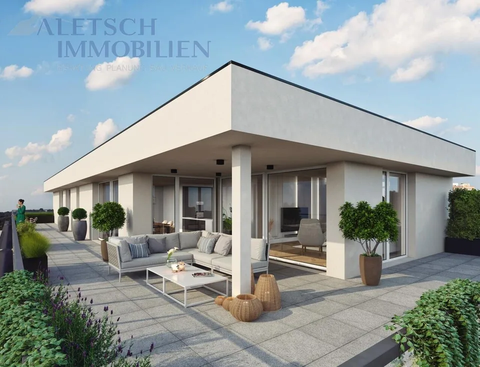 Exklusive Attikawohnung mit 97 m² Terrasse