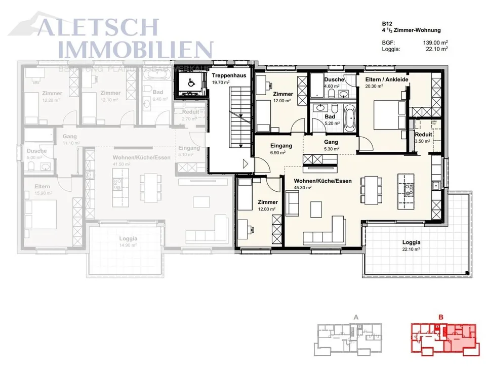 4.5-Zimmerwohnung mit grosser Loggia in Steg – Foto 6 von 6