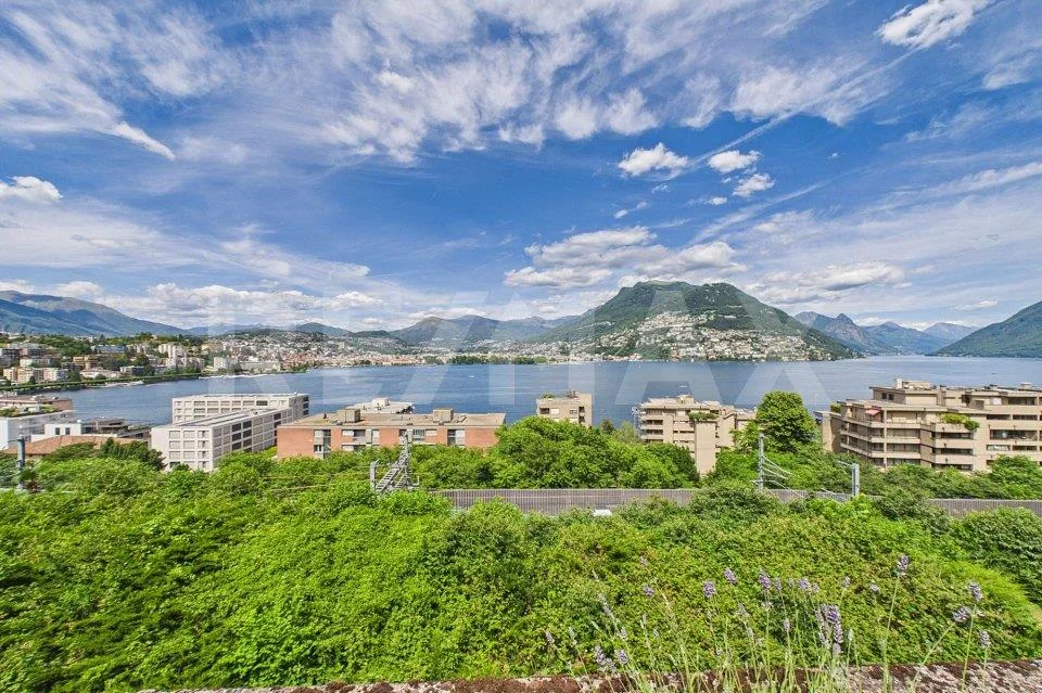 Vista mozzafiato sul golfo di Lugano – elegante appartamento con te...