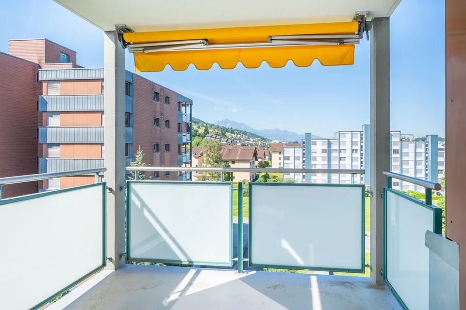 Zentral gelegene Wohnung mit Weitsicht