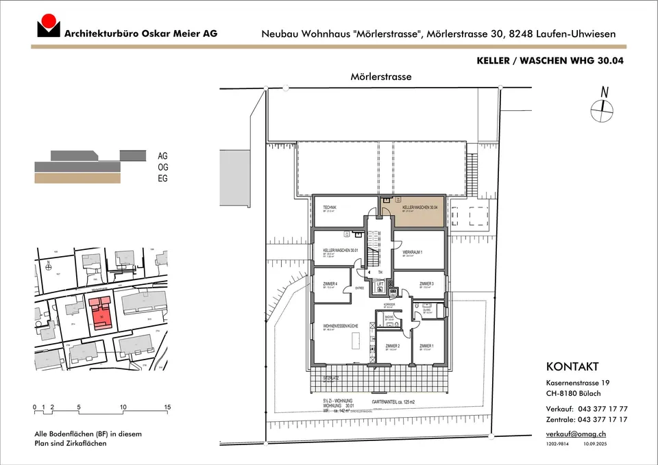 Spezielle 5.5-Zimmer-Terrassenwohnung mit Weitsicht und ganztags Be...