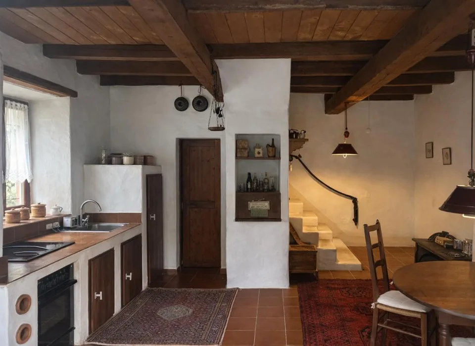Splendide maison de campagne ancienne avec piscine collective