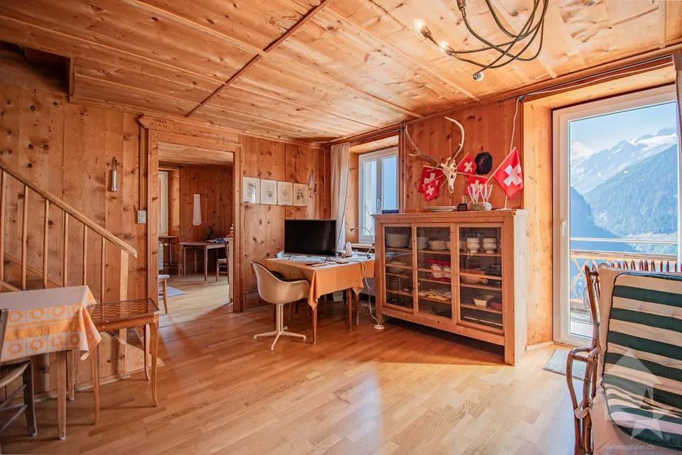 Duplex avec vue exceptionnelle sur le glacier du Trient